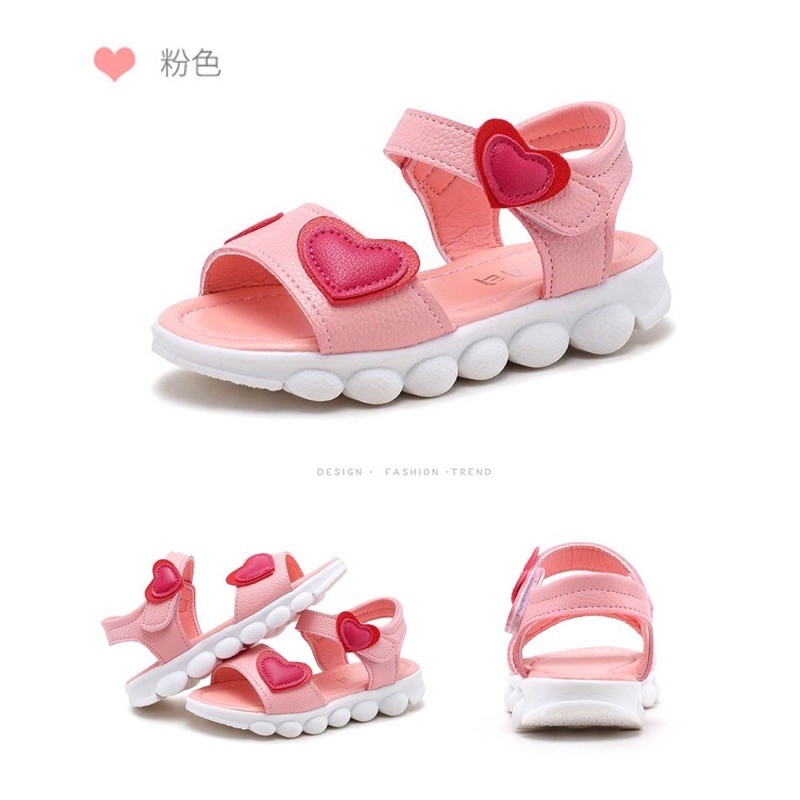 SANDAL HÌNH TRÁI TIM CHO BÉ GÁI 1 ĐẾN 10 tuổi