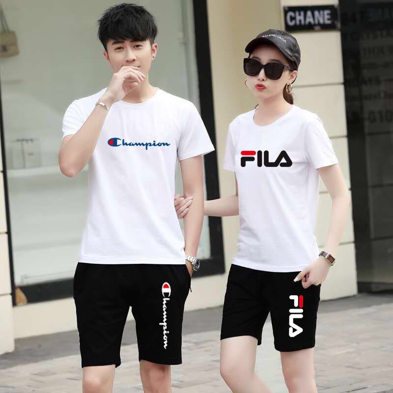 Puma Adidas ADIDAS Set Áo Thun Tay Ngắn + Quần Short Thể Thao Nike Năng Động Hợp Thời Trang