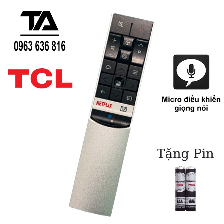 ( BH 12 Tháng ) Remote Điều khiển tivi TCL giọng nói - chính hãng mới 100%