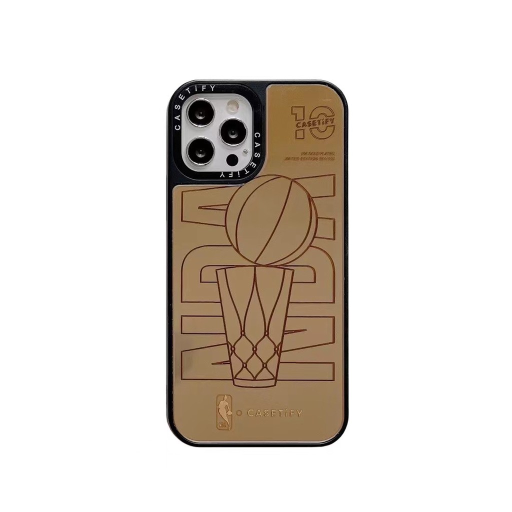 Ốp Điện Thoại Tráng Gương In Hình Nba Cho Iphone 12 Mini 11 11 Pro Max Xr Xs Max X 8 Plus 7 6s Plus