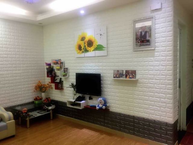 Xốp dán tường giả gạch 3d khổ lớn 70x77cm dày 3,5m hàng loại 1