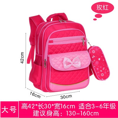 balo học sinh trẻ em schoolbag-cặp sách tiểu học nữ lớp 1 2 3 4 5 6-cặp nơ dễ thương cho bé