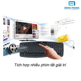 Bộ bàn phím chuột Genius KB-8000