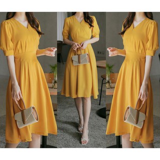 %THỜI TRANG NỮ ❣️FREESHIP❣️ ĐẦM CỔ V CHIT EO Nhiều Size chuẩn đẹp