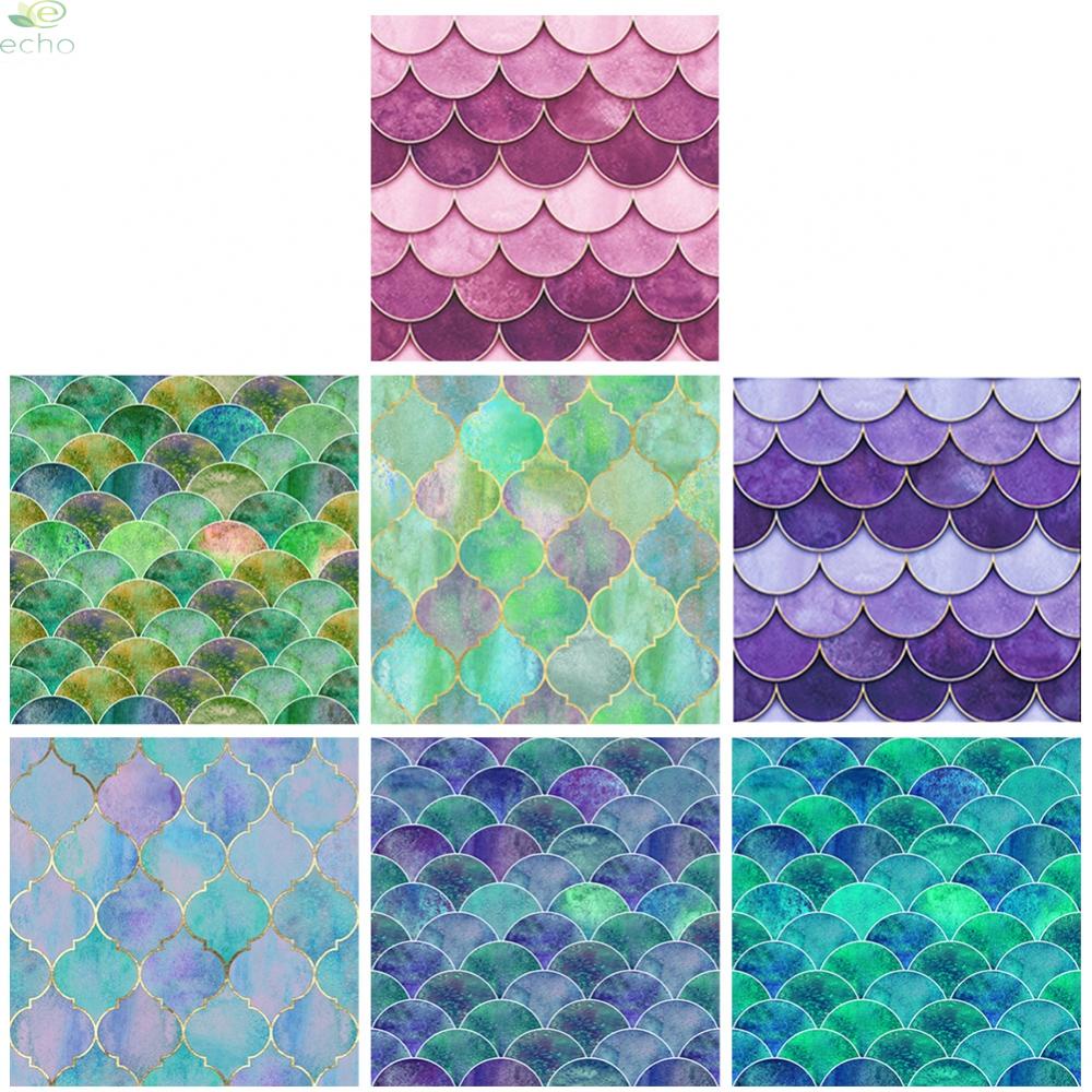 ECHO~Wall Sticker Decor Kitchen Mosaic Self-adhesive Splashback Stickers Tile#Ready Stock
