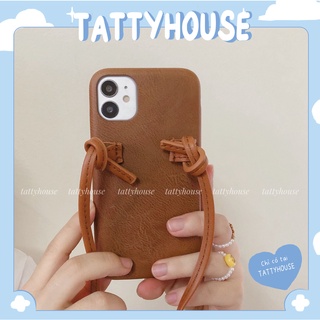 Ốp lưng iphone da kèm dây đeo thời trang -ốp iphone 6/6s/7/8/7p/8p/x/xs/11/11prm/12/12prm/12mini| tattyhouse |