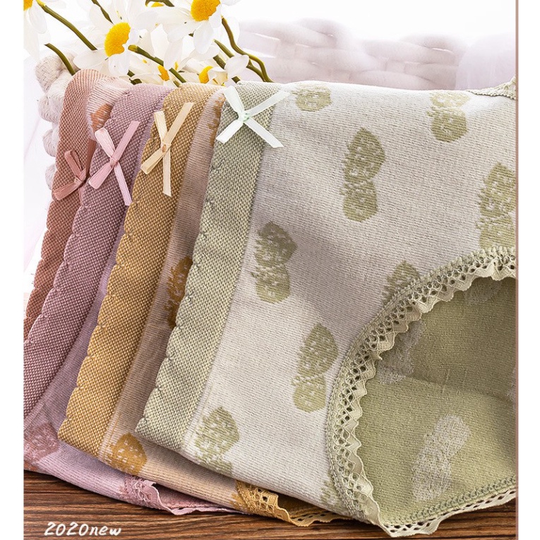 Quần lót nữ Cotton Dệt Kim Kháng Khuẩn Siêu Co Giãn
