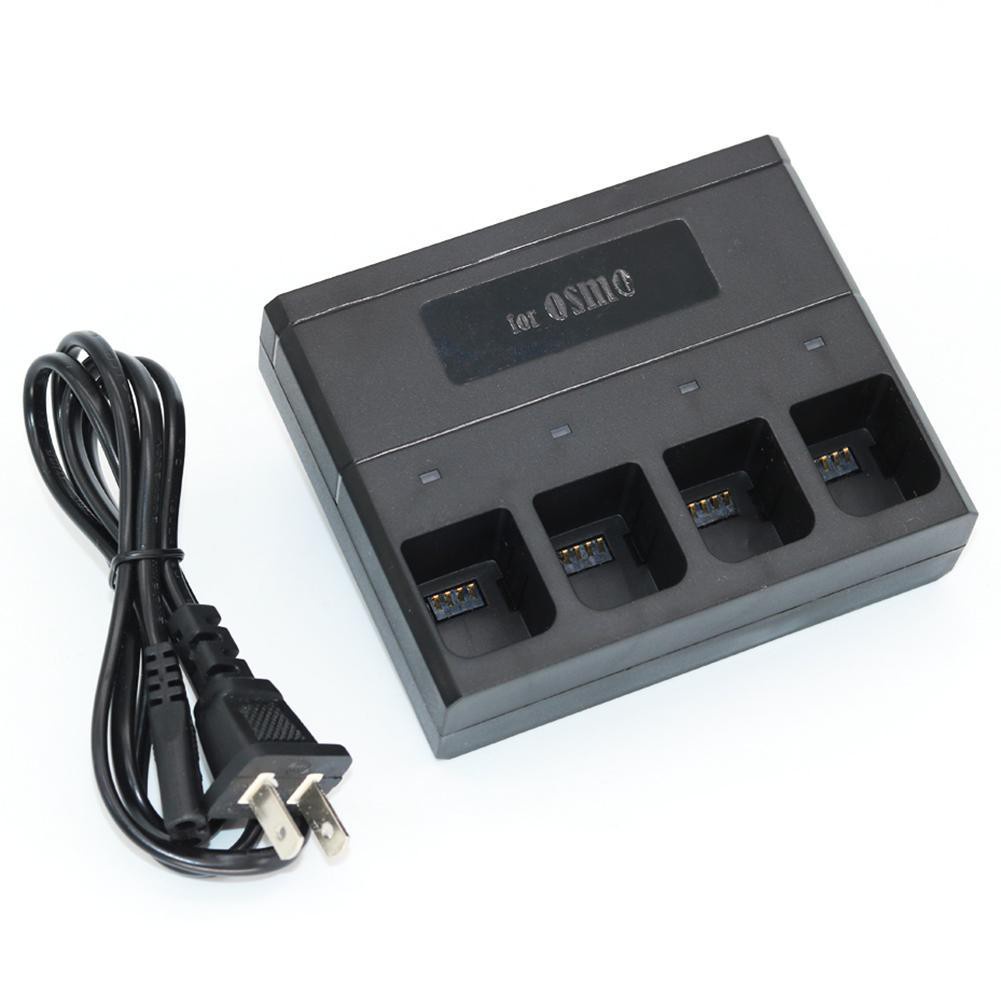 4-Port Quad Charging Parallel Battery Charger with Cord for DJI OSMO / OSMO Mobile