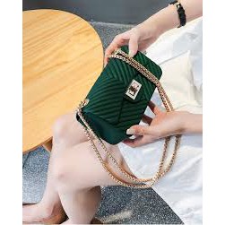 Túi Xách Nữ Silicon Sọc Ngang Nhựa Dẻo Siêu Bền Thời Trang Số 1 Hàn Quốc siêu chất