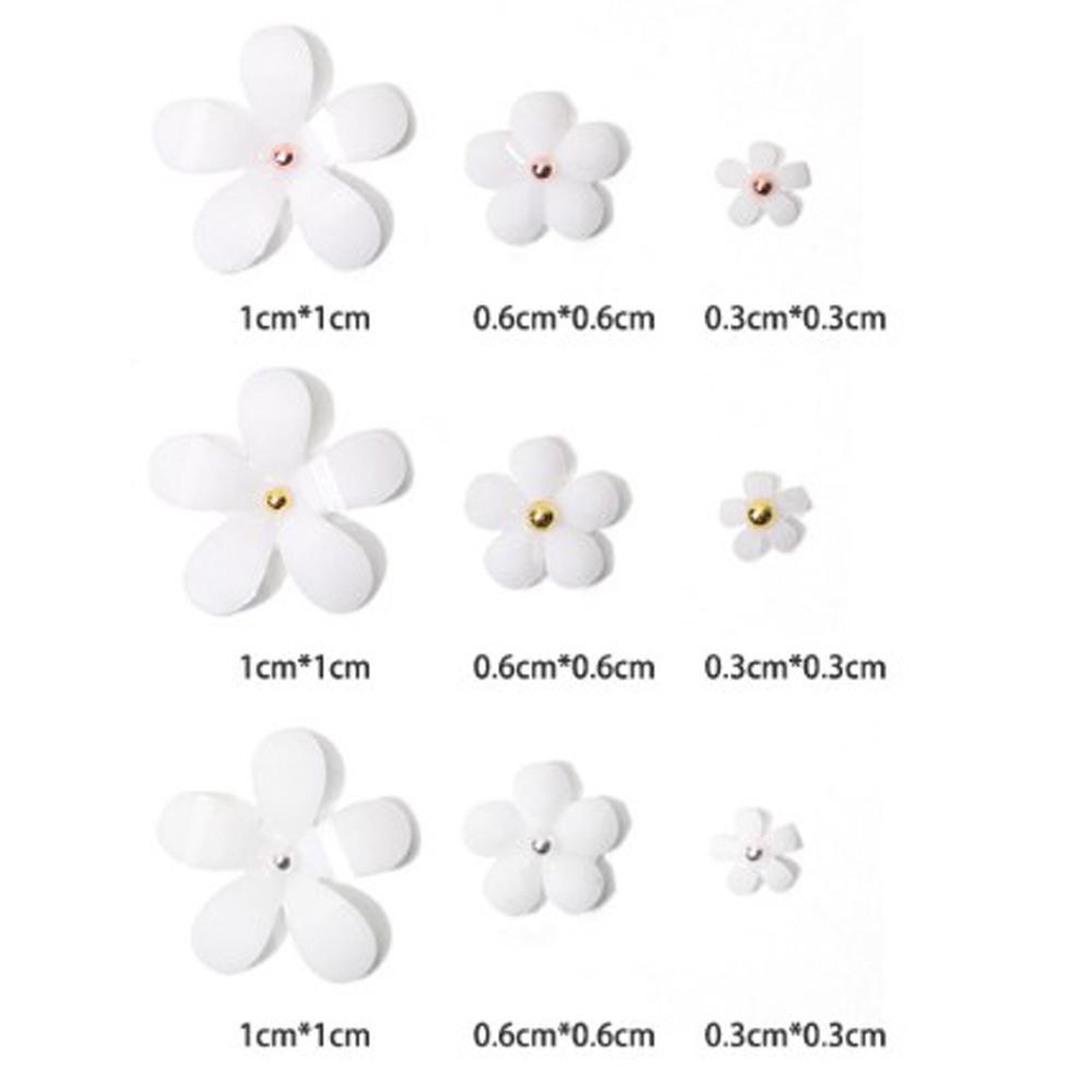 Sticker Dán Móng Hình Hoa Đính Đá Phong Cách Nhật Bản