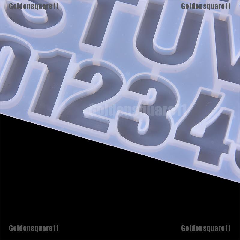 Khuôn Silicone Làm Mặt Trang Sức Hình Chữ Cái DIY