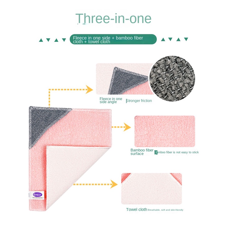 Khăn Lau Chén Dĩa Bằng Sợi Tre Chất Lượng Cao