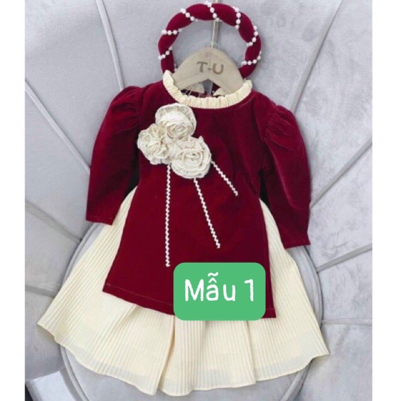 {10-20kg} Áo dài cách tân bé gái nhiều mẫu M298