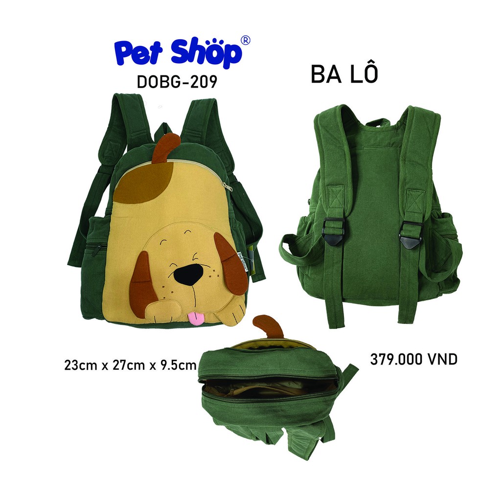 Balo cho trẻ từ 3 đến 5 tuổi PET SHOP DOBG-209