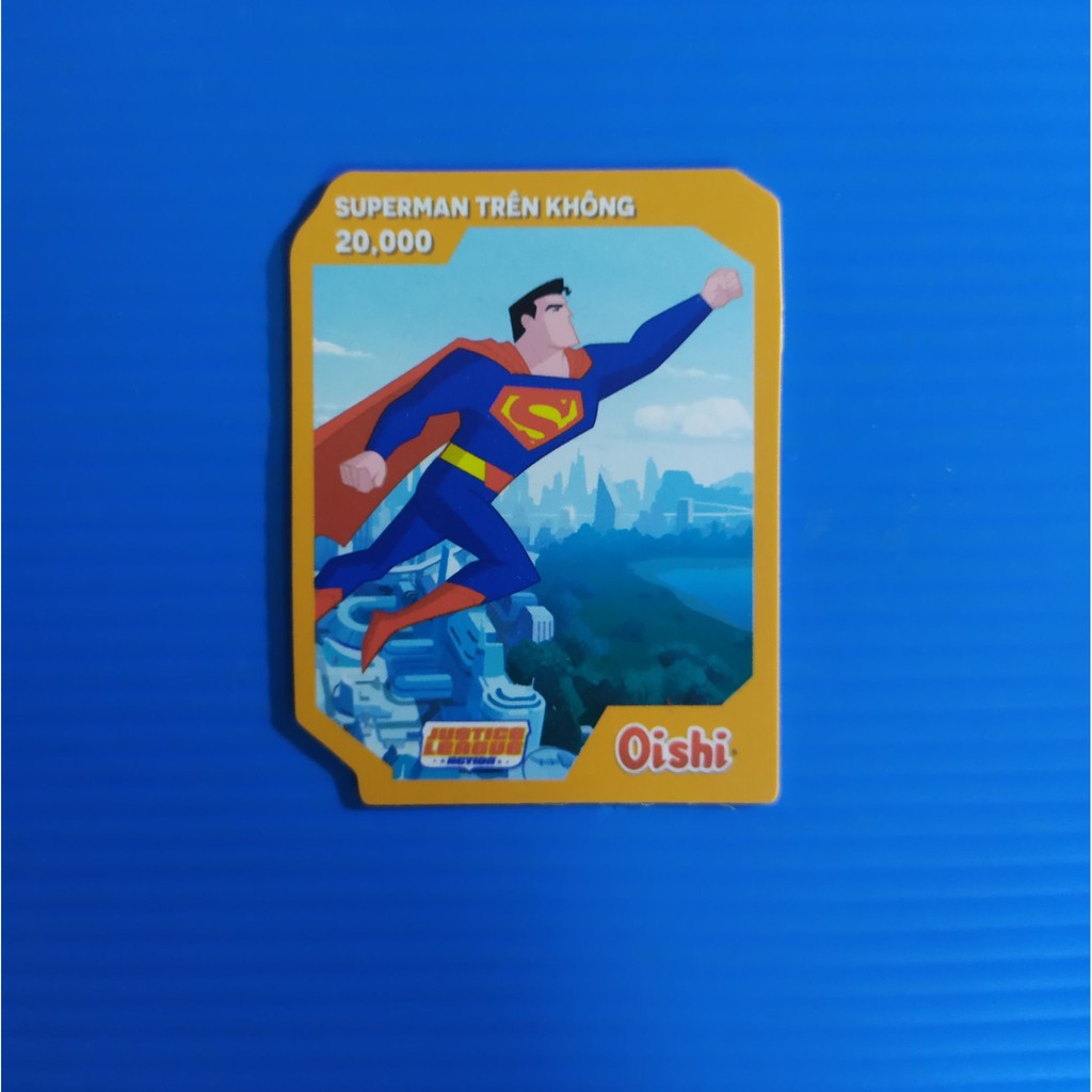 [Một thẻ] Thẻ bài Oishi Crab Me Justice League DC - liên minh công lý - Batman, Superman, FireStorm,...