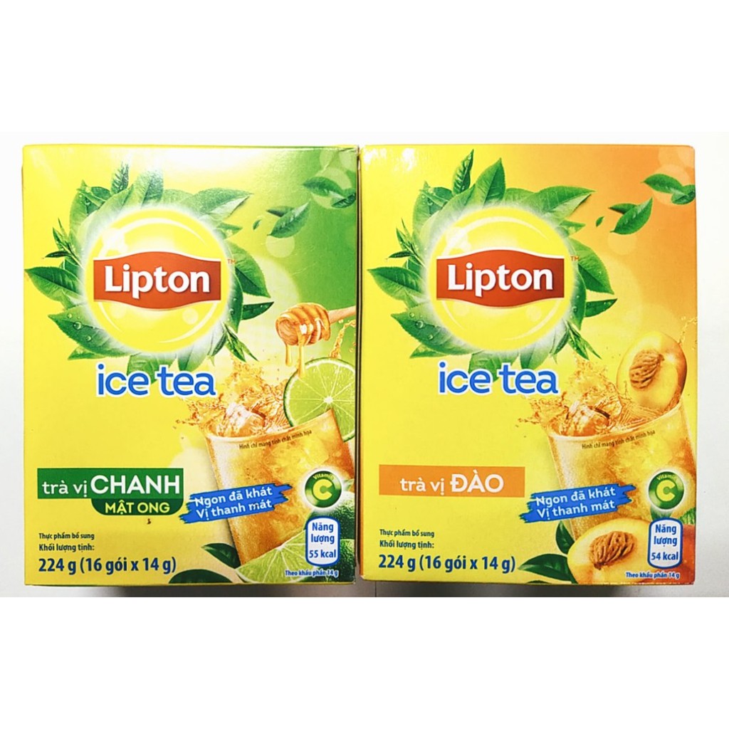 Trà Lipton Ice Tea Hòa Tan Đào / Trà Lipton Ice Tea Hòa Tan Chanh Mật Ong