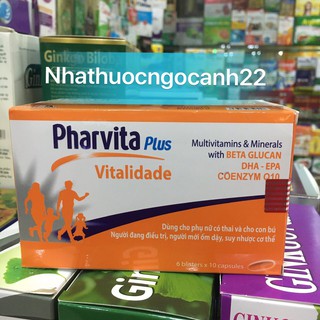 Pharvita Plus Bổ Sung Vitamin Và Khoáng Chất 60v