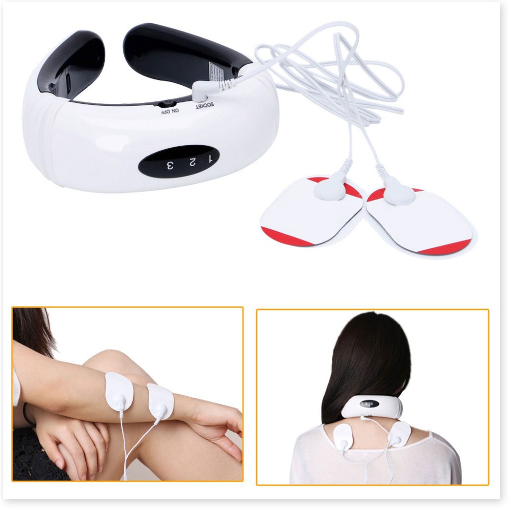 Máy Massage Vai Gáy Neck KL-5830Free Ship Cảm ứng xung điện 3D, Giúp nhức mỏi cổ, vai, gáy tuyệt đối.