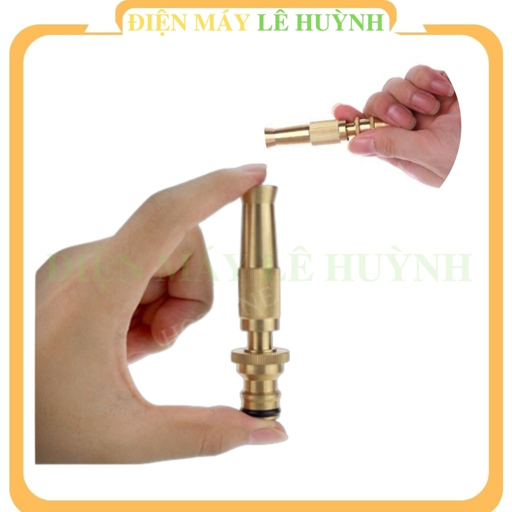 Đầu vòi xịt tăng áp rửa xe máy ô tô vệ sinh rửa sân vườn tưới cây bằng đồng đa năng giá rẻ