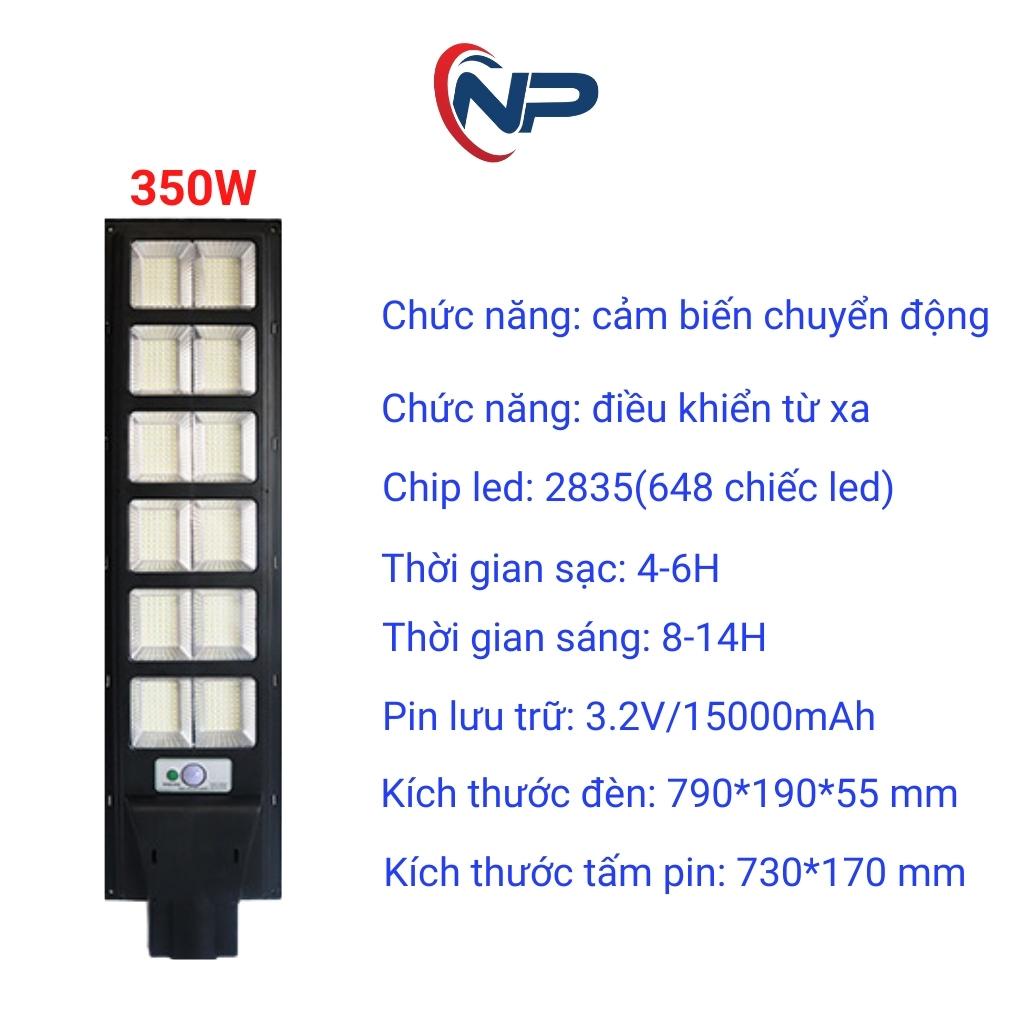 [Quà 20K]Đèn Năng Lượng Mặt Trời,Đèn Led trang tri Liền Thể Đơn 350W SHOPNHATPHONG,Cảm Biến Chuyển Động,BH 2 năm