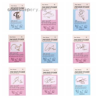 Miếng Dán Chữ Kí Thành Viên Nhóm Nhạc Kpop Twice Cho Điện Thoại