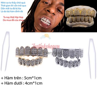 Bộ Hàm Răng Grillz Đính Đá Phong Cách Hip Hop Độc Đáo - JQT-0311-RDDHH