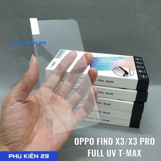 [Oppo Find X2/ X3 Pro] Kính cường lực FULL màn UV cao cấp chống vân tay T-Max/ TMax