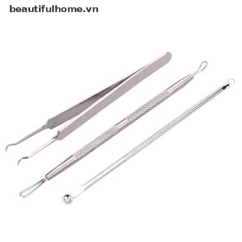 Set 3 Dụng Cụ Nặn Mụn Bằng Inox An Toàn Tiện Lợi