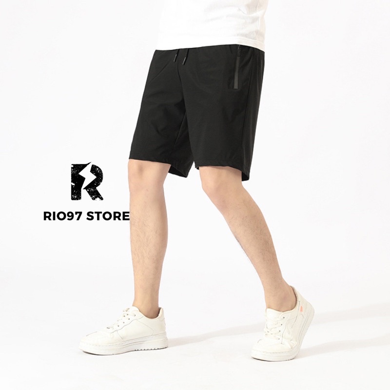 Quần Short Thể Thao Túi Có Khoá Kiểu Dáng Trẻ Trung Năng Động Co Giãn Tốt RIO97 STORE