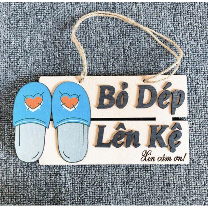 BẢNG TREO BỎ DÉP LÊN KỆ BA15