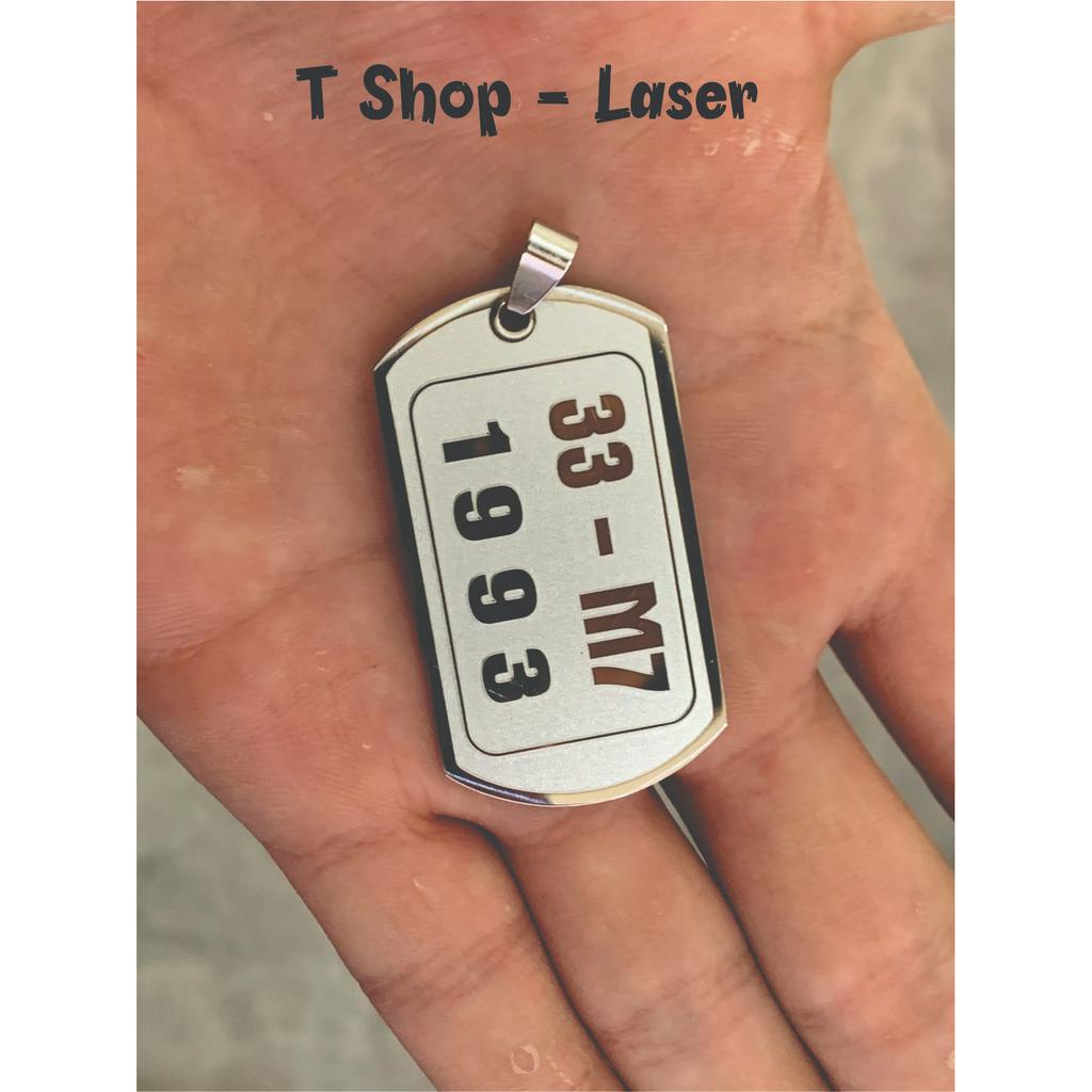 Móc khóa inox khắc laser theo yêu cầu, Móc khóa khắc hình theo yêu cầu