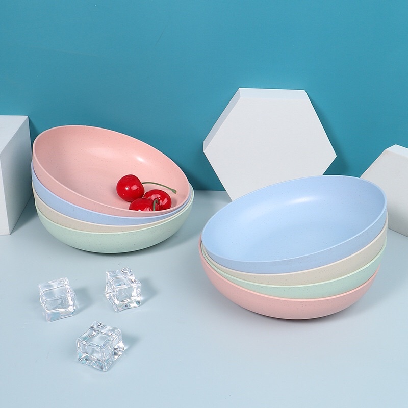 ĐĨA LÚA MẠCH TRÒN LÒNG SÂU MÀU PASTEL SIÊU XINH