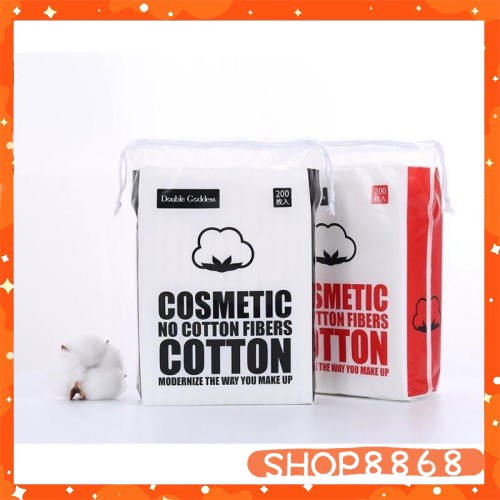 Bông tẩy trang 200 miếng Cosmetic Cotton - SHOP8868