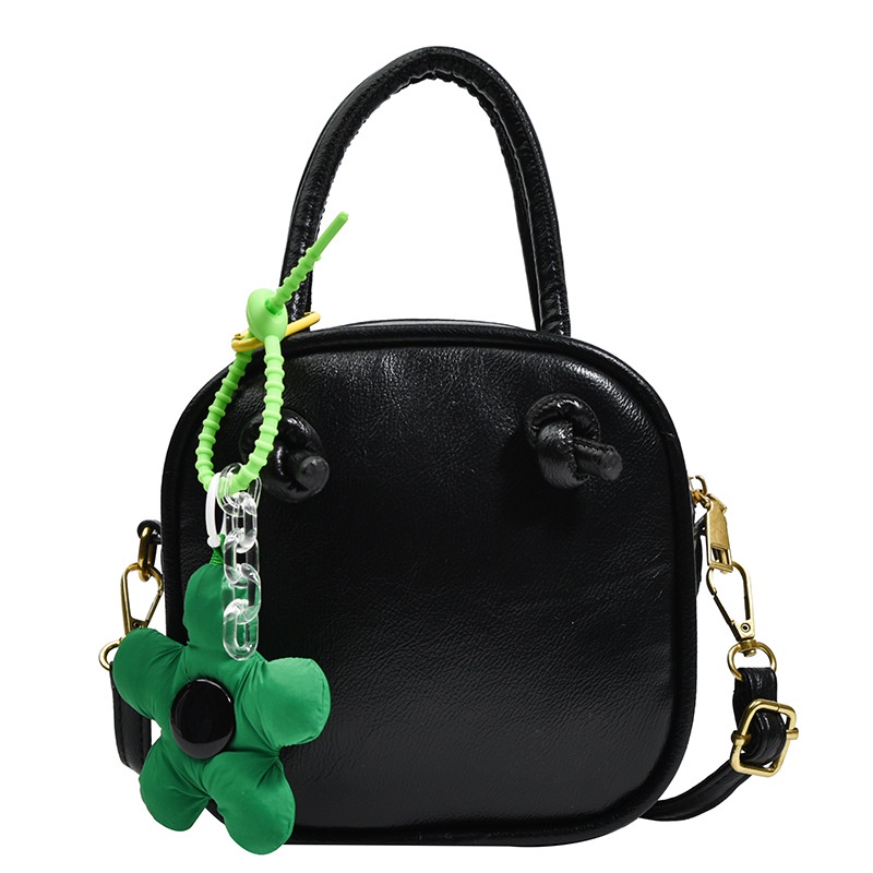 Túi Đeo Chéo Vai Hình Vuông Nhỏ Màu Trơn Phong Cách Phương Tây Thời Trang