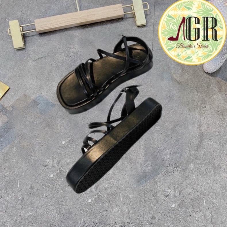🇫🇴 Sandal xuồng dây quai IX khoá gài xinh cao 3 cm