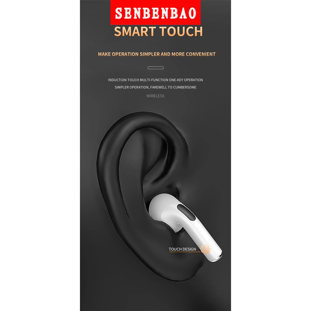 Tai Nghe Bluetooth Không Dây Pro6 TWS Bluetooth 5.0 TWS Kèm Hộp Sạc Cho Android