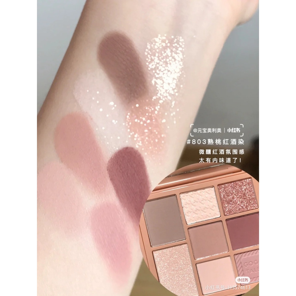 Bảng Phấn Mắt 8 Ô GOGO TALES Retro Mist GT348 - GOGOTALES