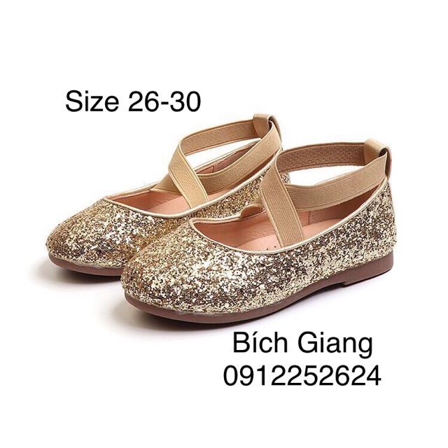 Giày búp bê quai chun cho bé gái
