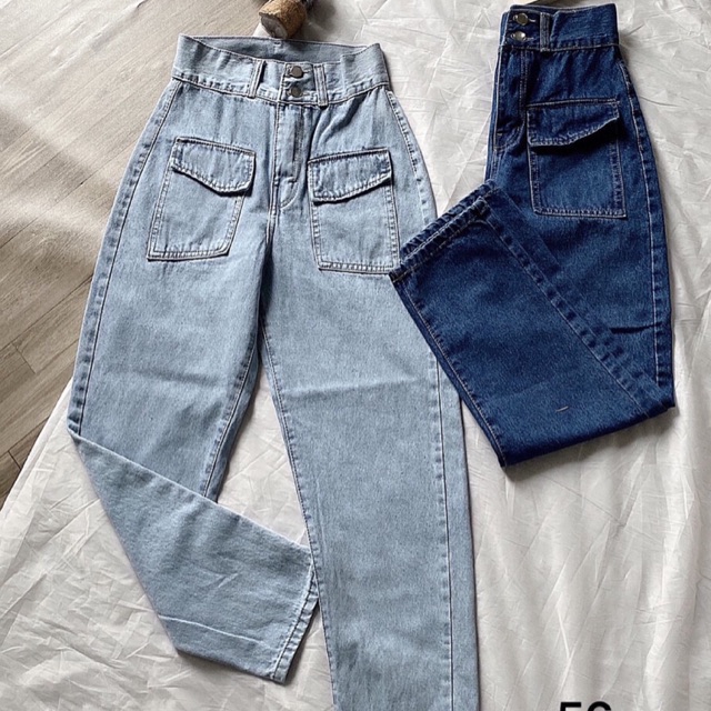 QUẦN BAGGY JEANS LƯNG CAO