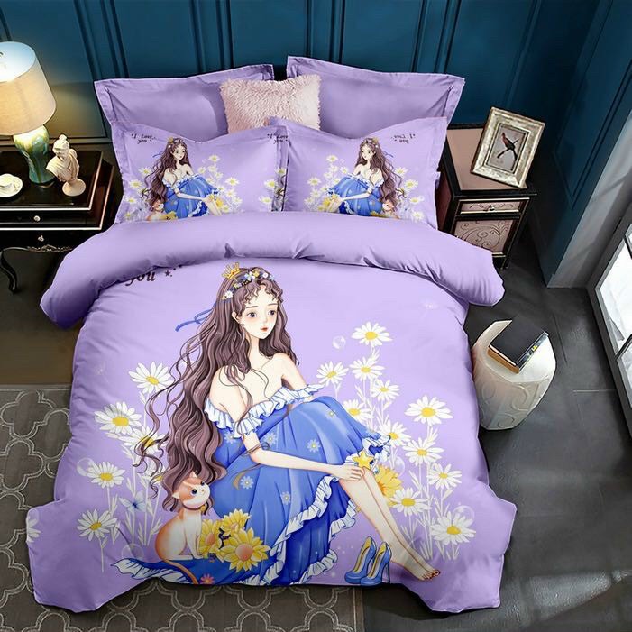 Trọn Bộ Chăn Ga Gối  Cotton Tina MẪU BIỆT ĐỘI CHÓ CỨU HỘ.Siêu Cute Dễ Thương. Sallyphuongmai Shop