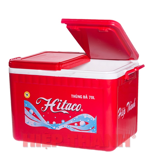 Thùng Đá 70 Lít  Hitaco  Hai Nắp  Có Vòi Xả Cứng Cáp, Giữ Lạnh Lâu