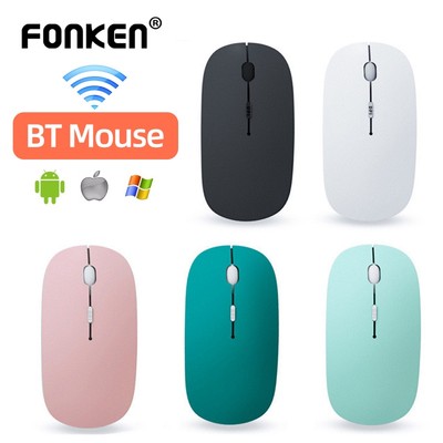 Chuột không dây FONKEN bluetooth 3 kiểu DPI tùy chỉnh siêu mỏng thích hợp cho máy tính laptop điện thoại máy tính bảng