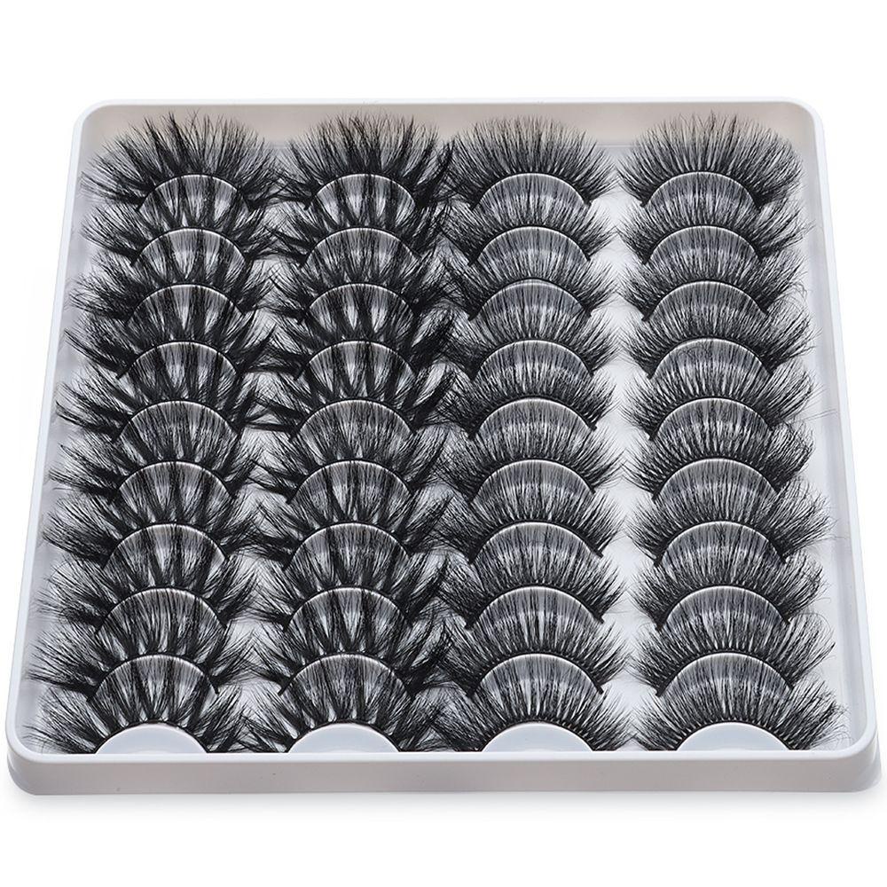 Bộ 20 Cặp Lông Mi Giả Nối Dài Trang Điểm Tự Nhiên