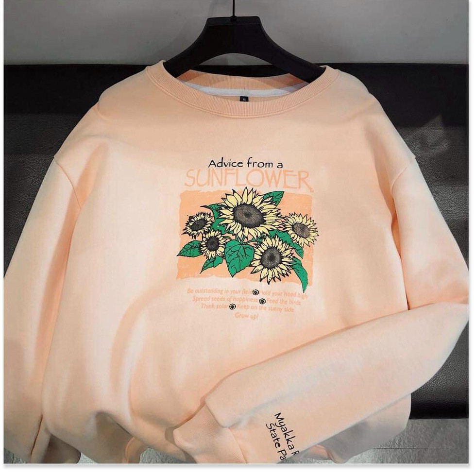 Áo sweater nỉ ngoại hoa hướng dương cực xinh cho các bạn trẻ THỜI TRANG KOKO MI