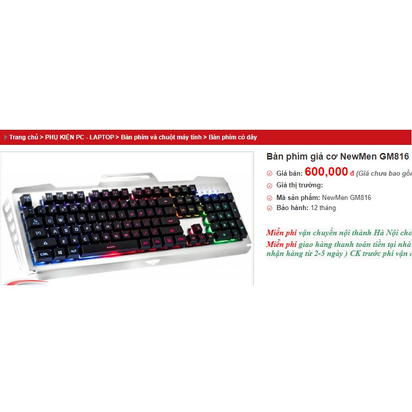Bàn phím gaming giả Cơ Fuhlen, Dareu LK145, Newmen cũ các hãng  - đèn LED 7 màu xuyên Key Cap chơi đêm -GAMING KEYBOAD | BigBuy360 - bigbuy360.vn