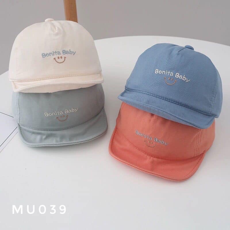 Mũ lưỡi trai mặt cười MU039 cho bé từ 6m -2tuổi