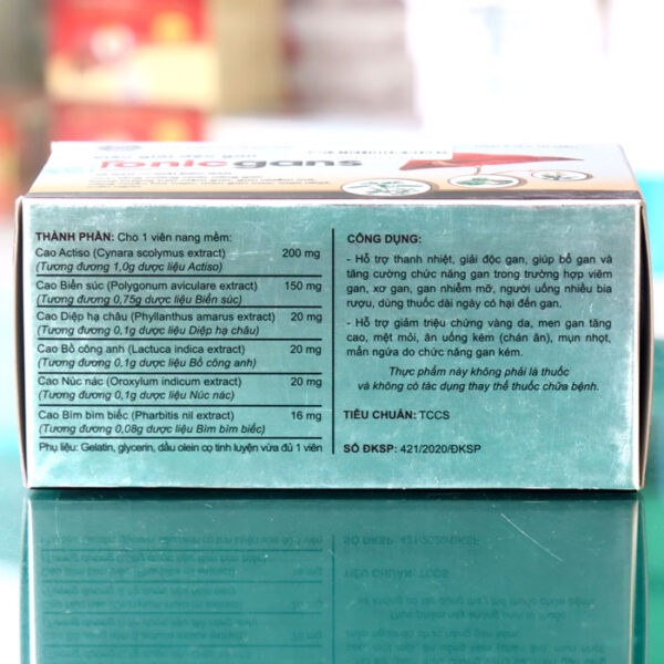 Tonicgans – Hỗ trợ giải độc gan (Hộp 50 viên)