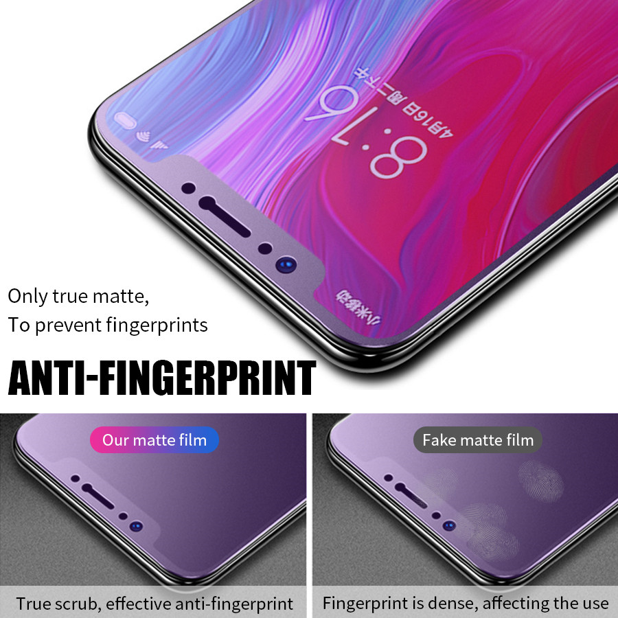 Kính Cường Lực Chống Tia Uv / Vân Tay Cho Xiaomi 11T Mi 9t 10t Poco M3 X3 Nfc F3 F2 Redmi Note 7 8 9 10 11 Pro 9s 9a 9c