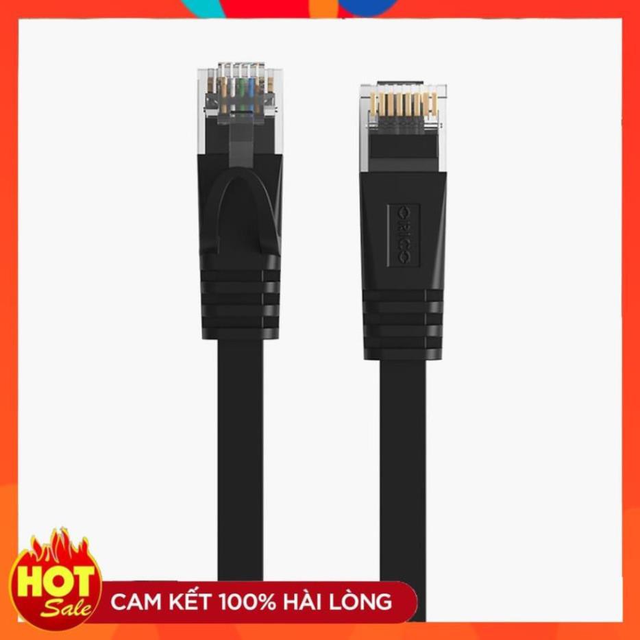 [Chính Hãng] Dây Cáp Mạng Orico PUG-C6B- CAT6 (Đen) 3 mét - Hàng Chính Hãng chất lượng cao