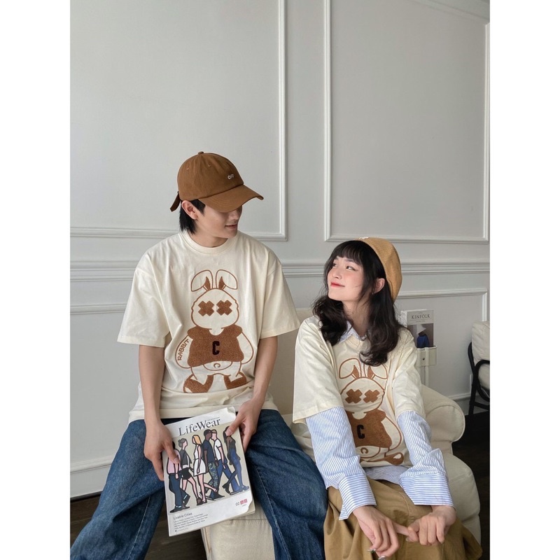 Áo thỏ nâu chữ C TH6